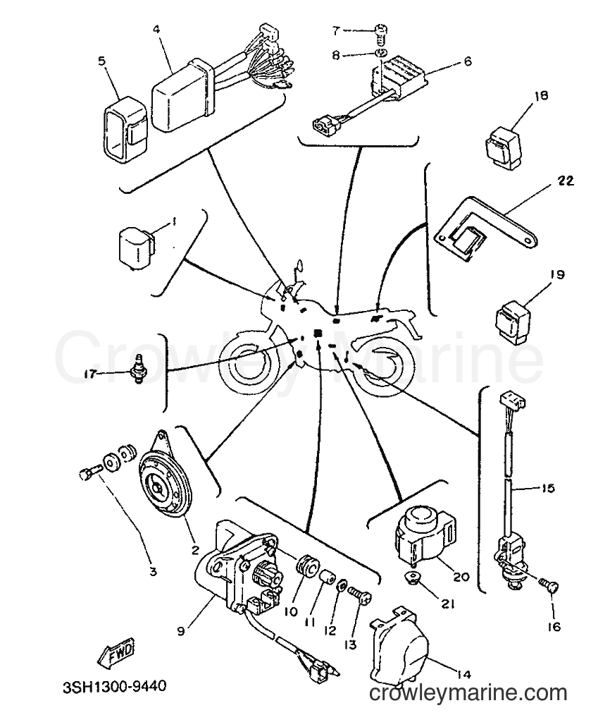 1991 Dirt Bike TDR125 - TDR125 (3SH2) [999] - ELECTRICAL 2