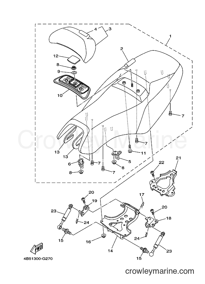 Yamaha Motors XP500A (4B59) [070] - SEAT