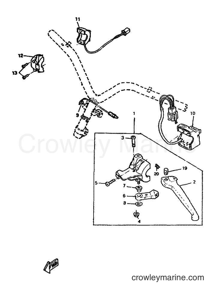 1996 Scooter CW50RS - CW50RS (4VB1) [999] - HANDLE SWITCH & LEVER
