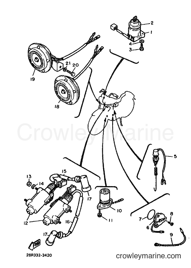 1983 Cruiser XV500 - XV500 (26R0) [020] - ELECTRICAL 2