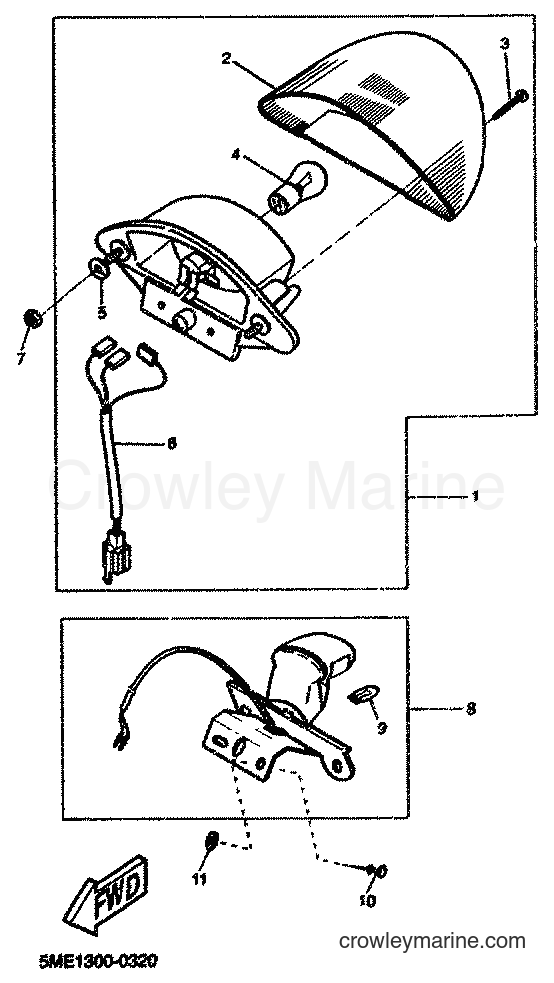 2001 Scooter YQ100 - YQ100 (5ME4) [070] - TAILLIGHT