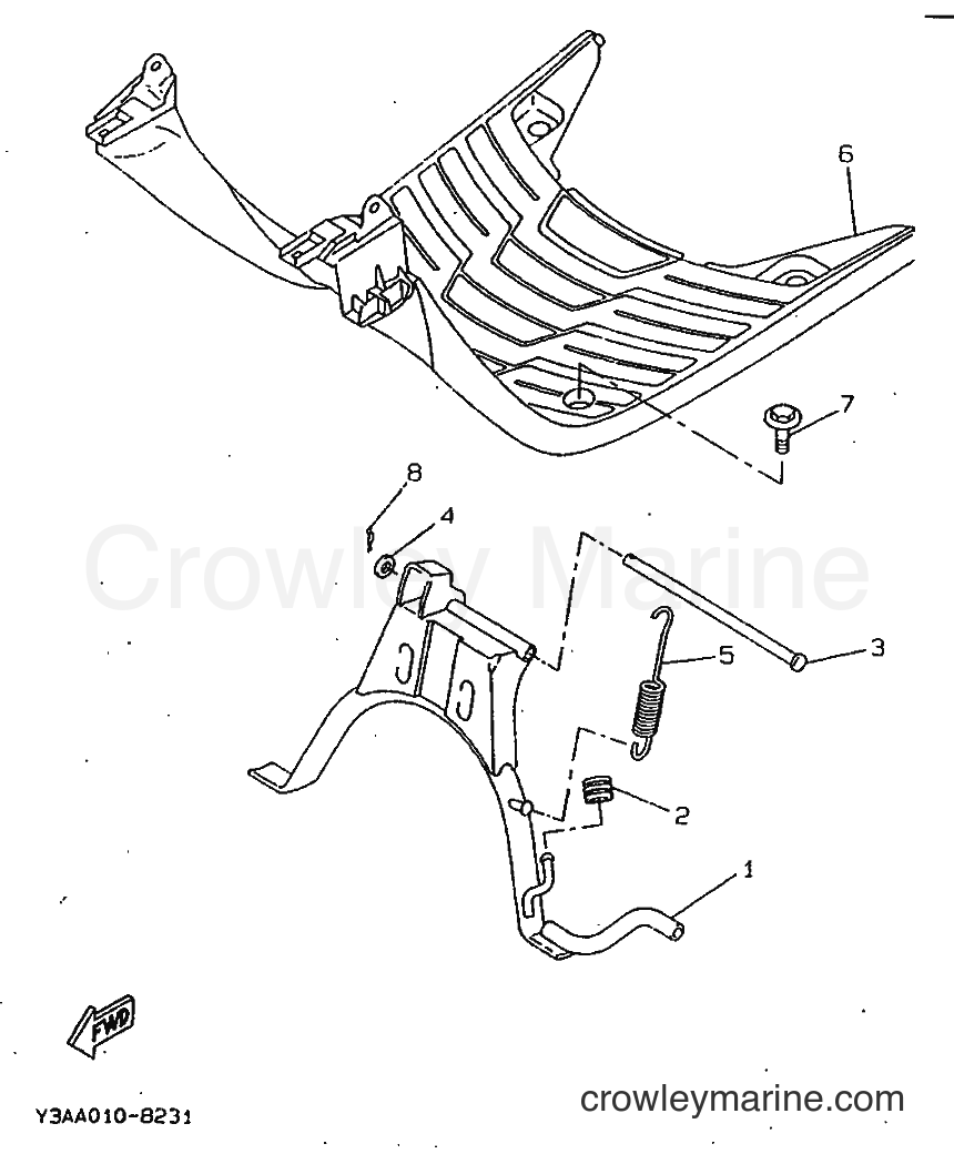 1998 Scooter CW50 - CW50 (4VVH) [010] - STAND & FOOTREST