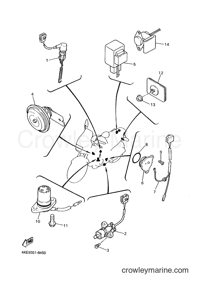 1999 Street Bike XJ600N - XJ600N (4KF6) [010] - ELECTRICAL 2