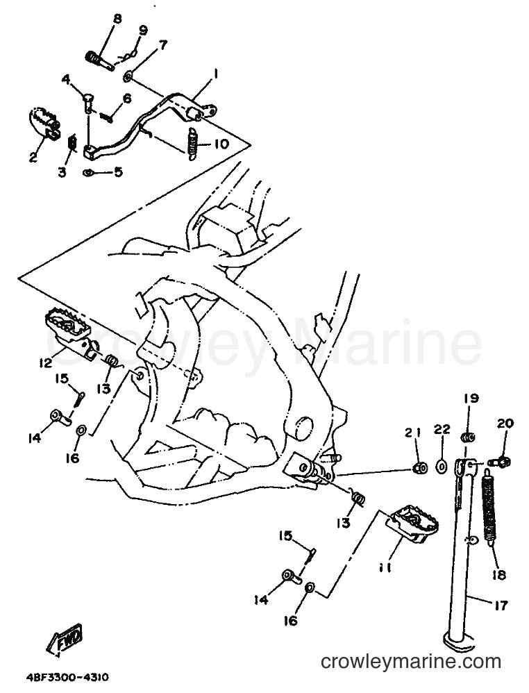 Yamaha Motors WR200R (4BF3) [999] - STAND & FOOTREST