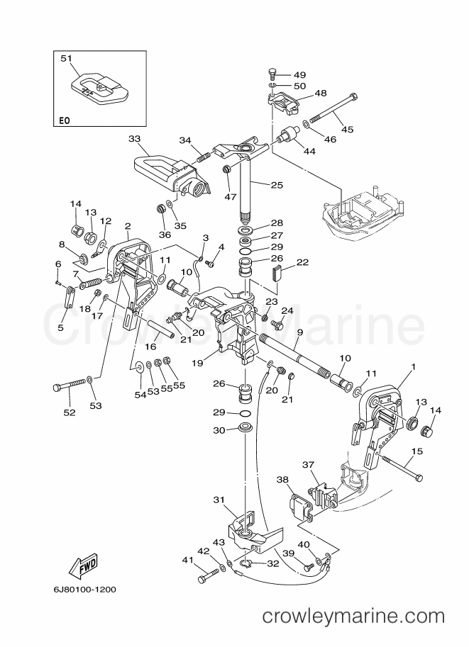 Yamaha Motors 30D (6J8M) [110] - BRACKET 1