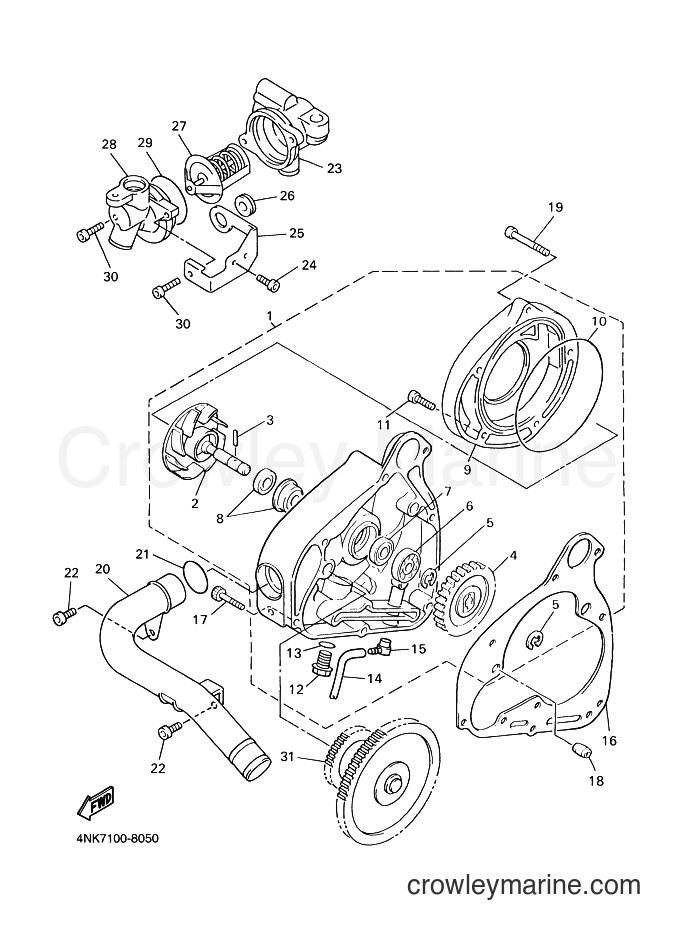 Yamaha Motors XVZ1300A (4YP2) [120] - WATER PUMP