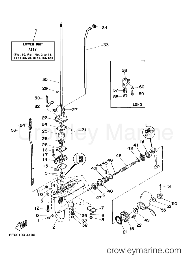 Yamaha Motors 4AC (6E01) [060] - LOWER CASING & DRIVE