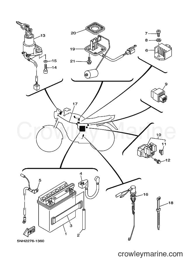 Yamaha Motors YBR125E (5NH3) [010] - ELECTRICAL 1