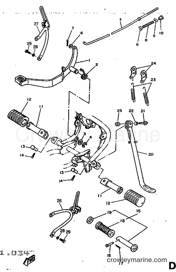 1997 Scooter DT50R - DT50R (5BK1) [999] - STAND & FOOTREST