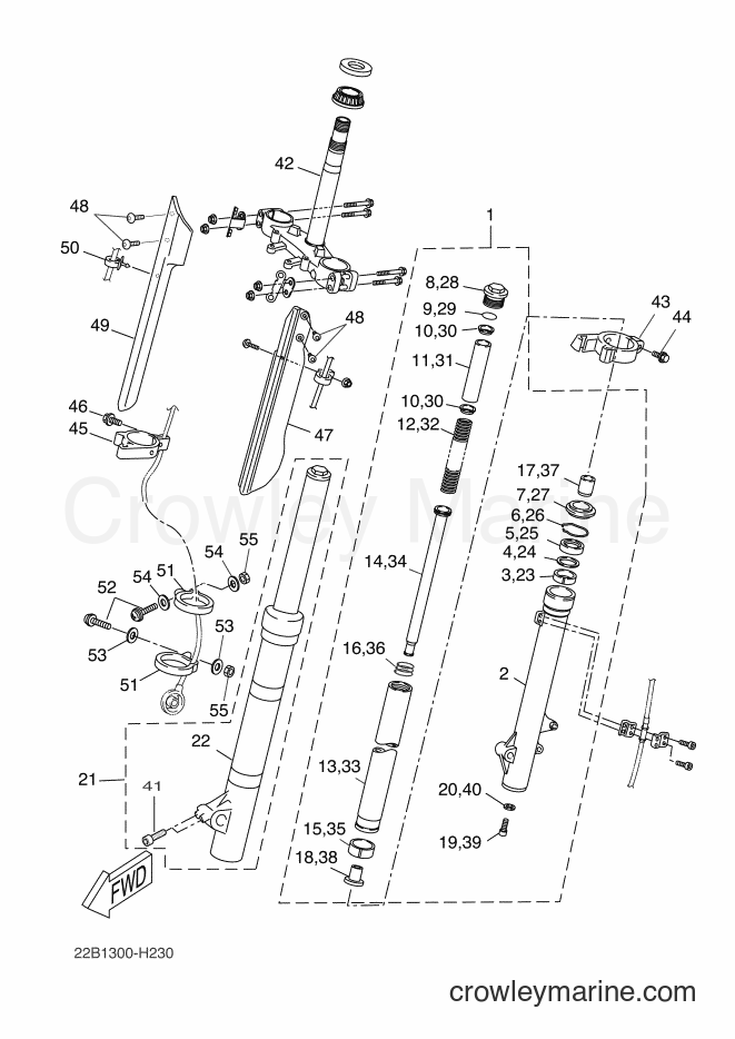 2009 Dirt Bike WR125R - WR125R (22B1) [080] - FRONT FORK
