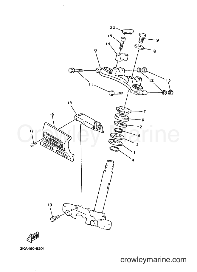 2001 Street Bike RX-K - RX-K (3KA9) [010] - STEERING