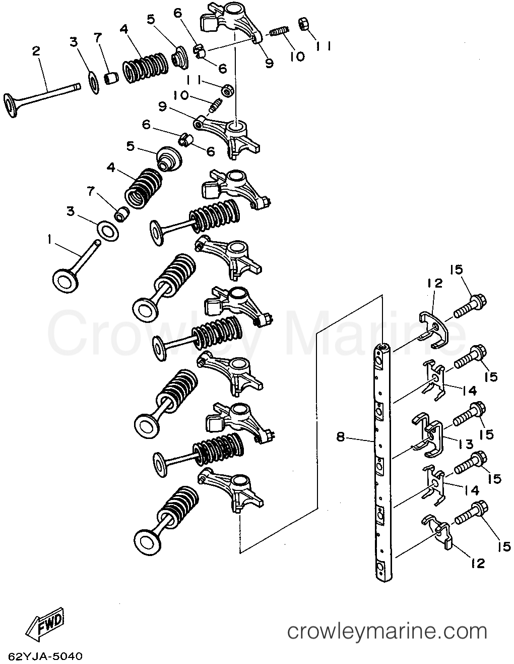 Yamaha Motors F50TLHT - VALVE