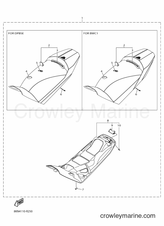 2016 Snowmobile SRV10RL - SRV10RL (8KN4) [010] - SEAT