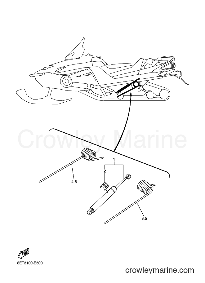 2006 Snowmobile RSV10 - RSV10 (8FM3) [010] - ALTERNATE REAR SUSPENSION