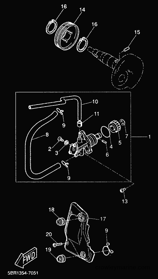 2000 Scooter YQ50 - YQ50 (5HEG) [010] - OIL PUMP