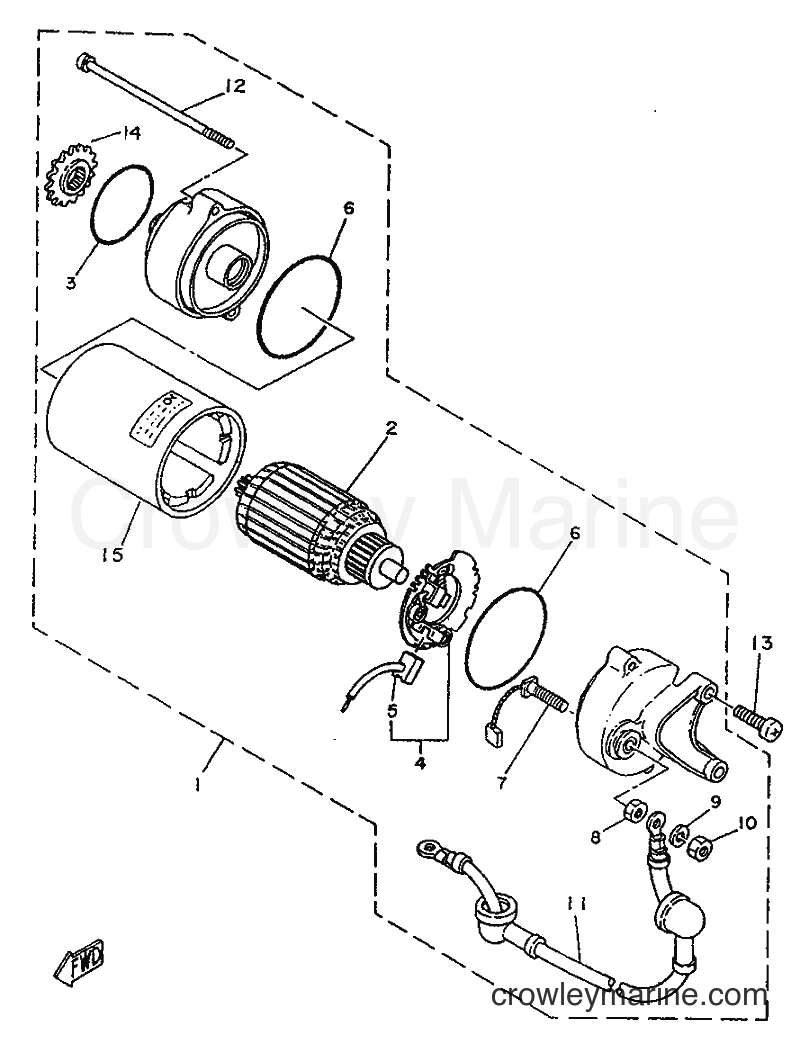 1996 Street Bike SR250 - SR250 (21L2) [99B] - MOTOR DE ARRANQUE