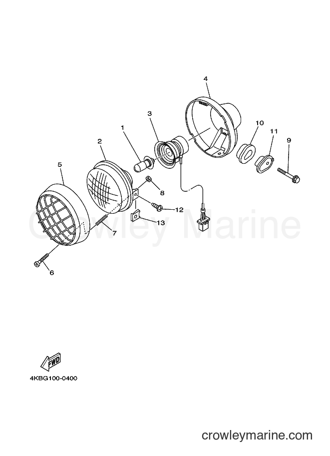 2000 ATV YFM350FW-X - YFM350FW-X (4KBJ) [010] - HEADLIGHT