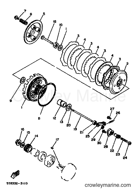 1983 Scooter DT80MX - DT80MX (36N) [999] - CLUTCH
