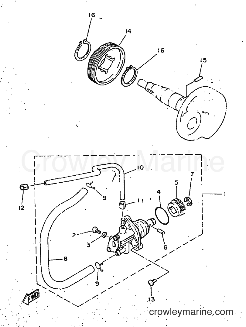 1998 Scooter YN50 - YN50 (5AD5) [010] - OIL PUMP