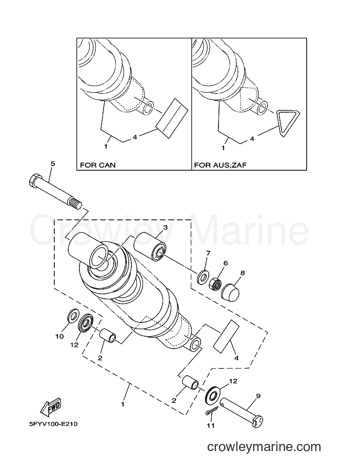 2007 Dirt Bike TW200E - TW200E (3XTH) [010] - REAR SUSPENSION