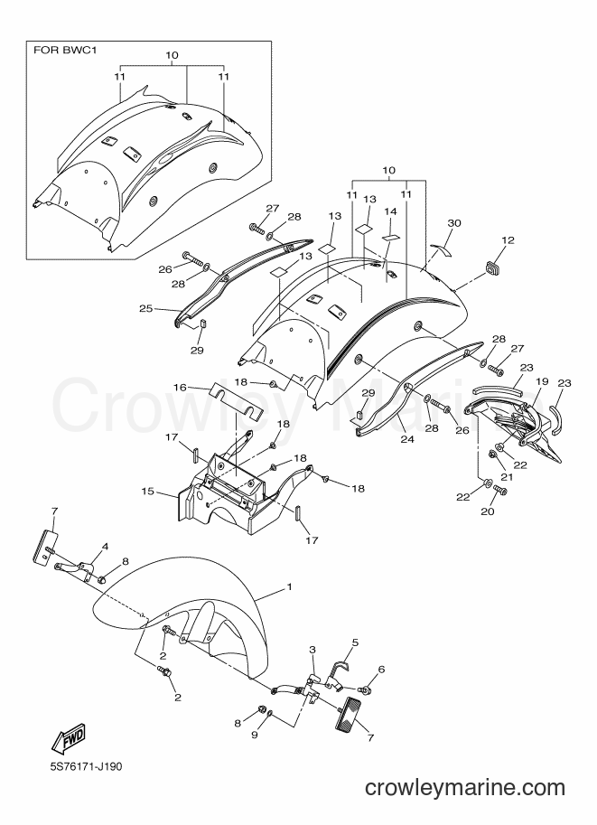 Yamaha Motors XVS950A (5S76) [010] - FENDER