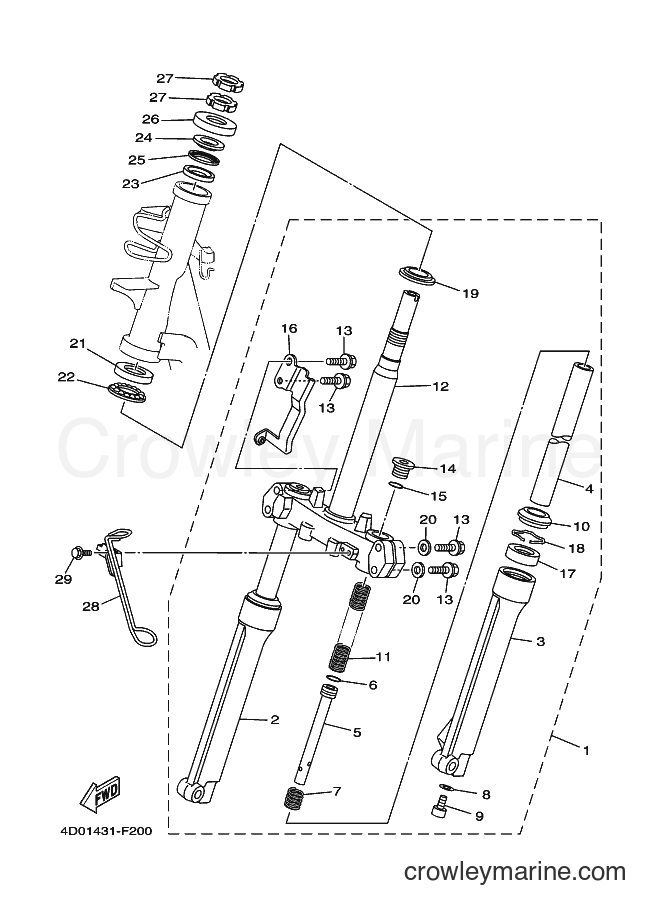 Yamaha Motors CT-115D (4D01) [010] - STEERING 2