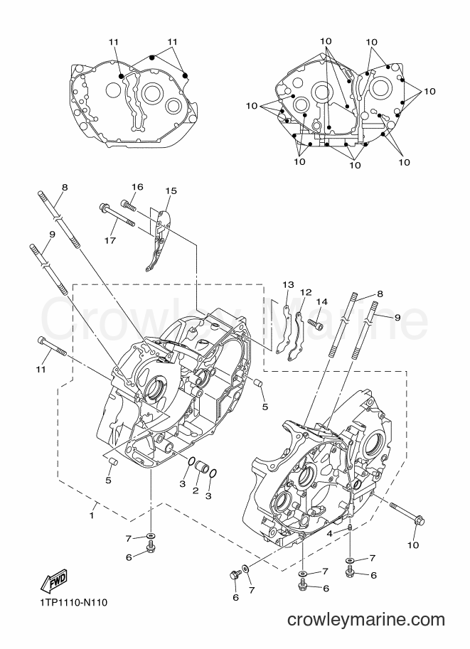 Yamaha Motors XVS950CU (2DE3) [010] - CRANKCASE