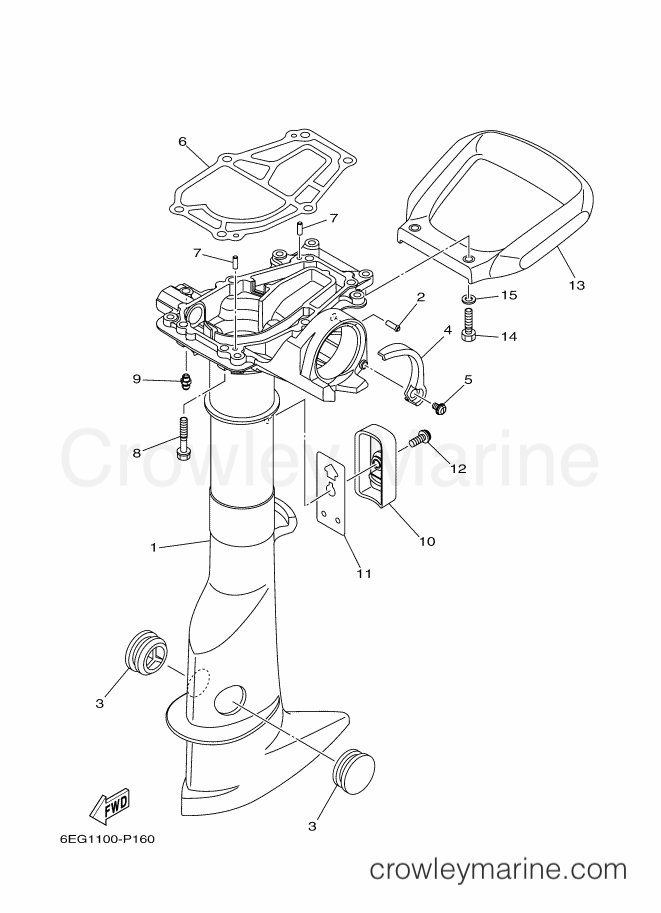 Yamaha Motors F2BMHS (6EF1) [020] - UPPER CASING
