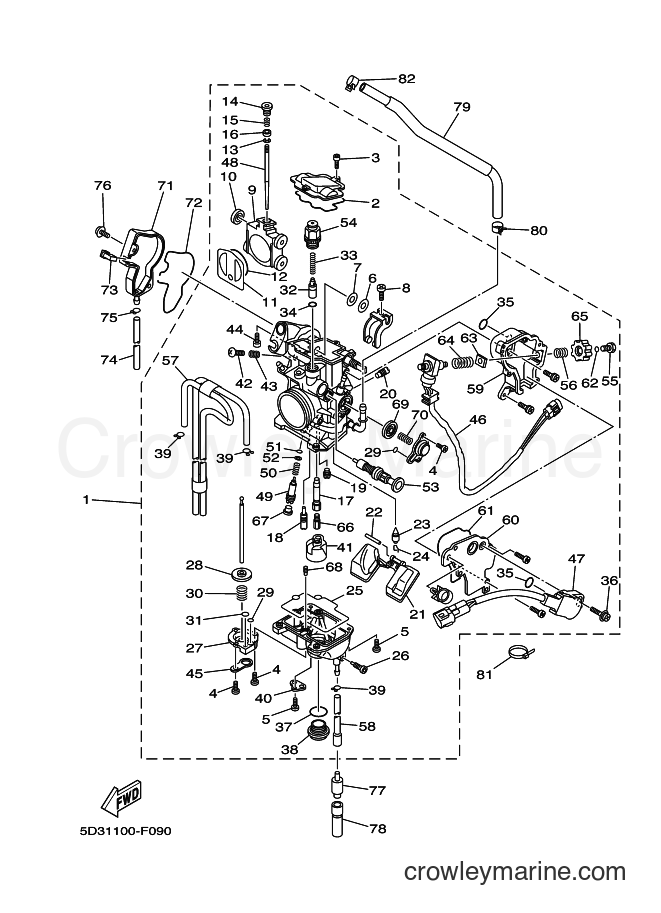 2007 ATV YFZ450 - YFZ450 (5D39) [010] - CARBURETOR