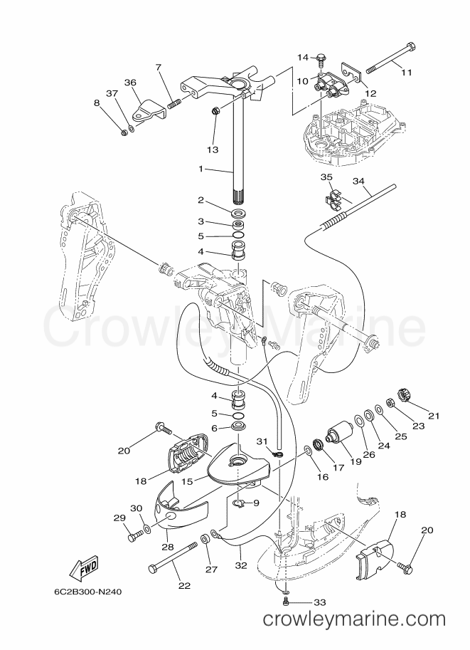 Yamaha Motors FT60GET (6C6C) [050] - BRACKET 2