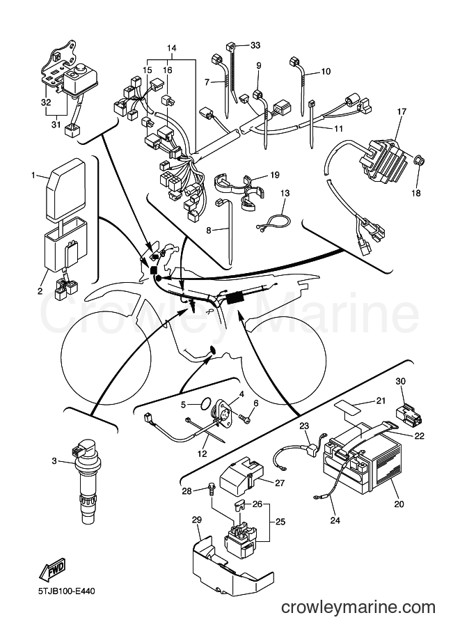 2006 Dirt Bike WR450F - WR450F (5TJD) [020] - ELECTRICAL 1