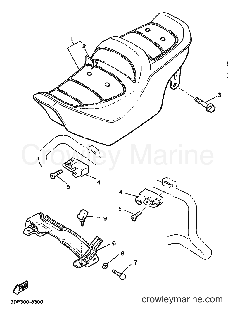 Yamaha Motors XVZ12TD (3DP1) [999] - SEAT