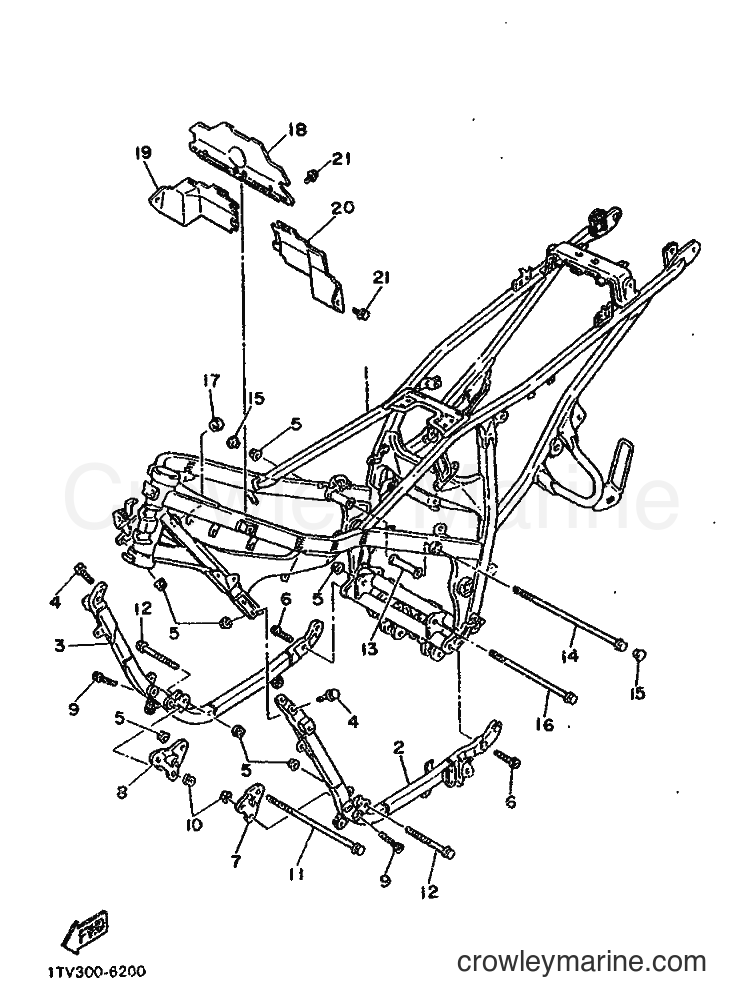 Yamaha Motors FZ750 (1VR) [999] - FRAME