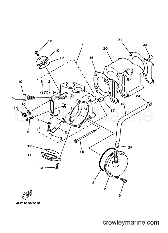 1999 Scooter YP250D - YP250D (5DF5) [090] - CYLINDER