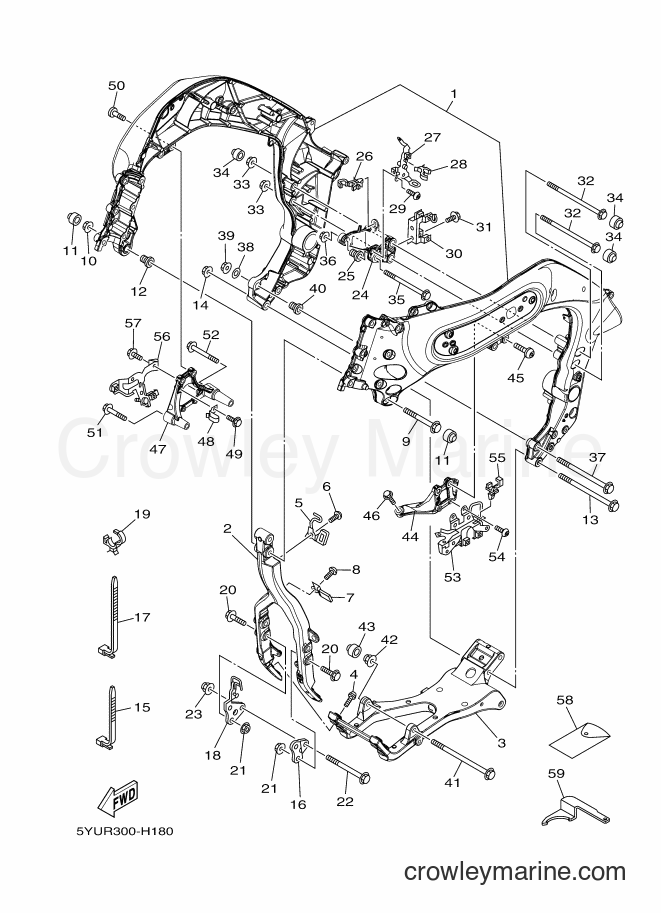 2009 Street Bike MT01S - MT01S (5YUR) [010] - FRAME