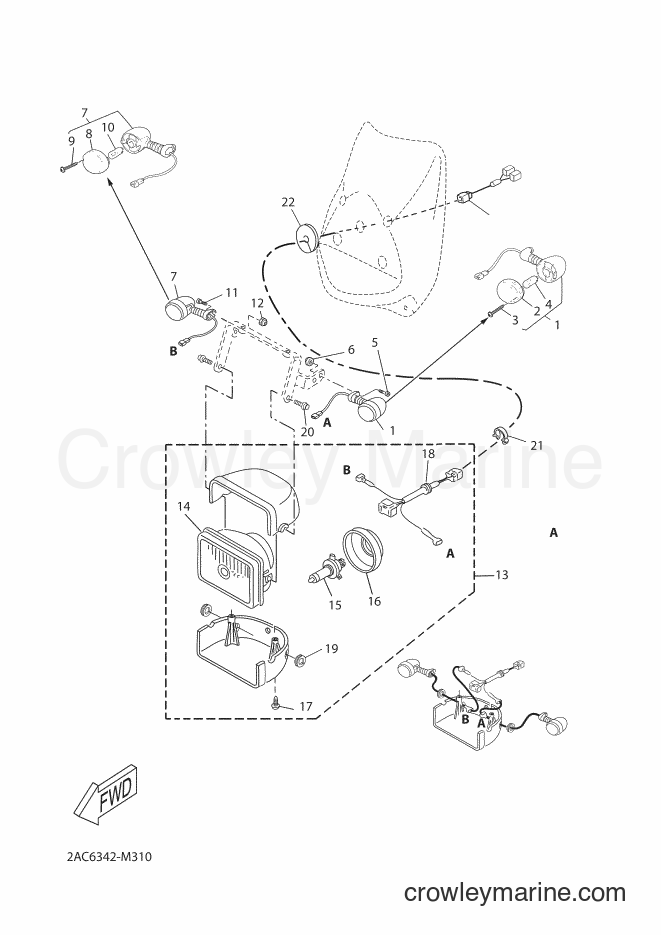 Yamaha Motors YN50FT (2ACL) [020] - HEADLIGHT