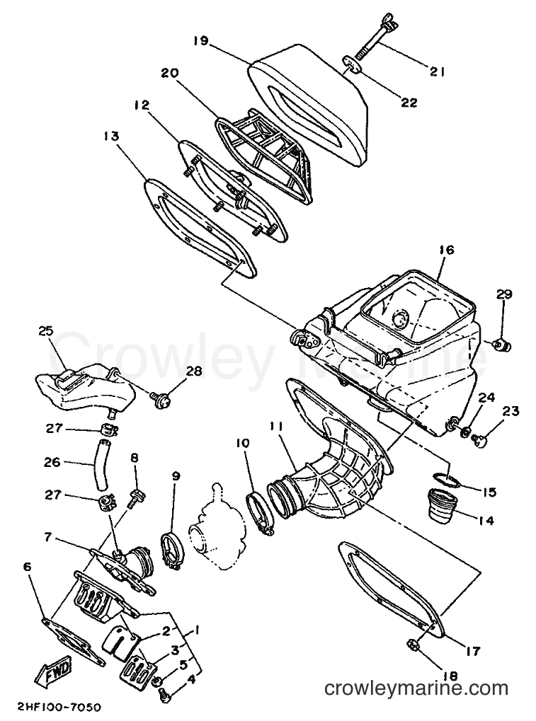 1987 Dirt Bike YZ80 - YZ80 (2JF) [999] - INTAKE