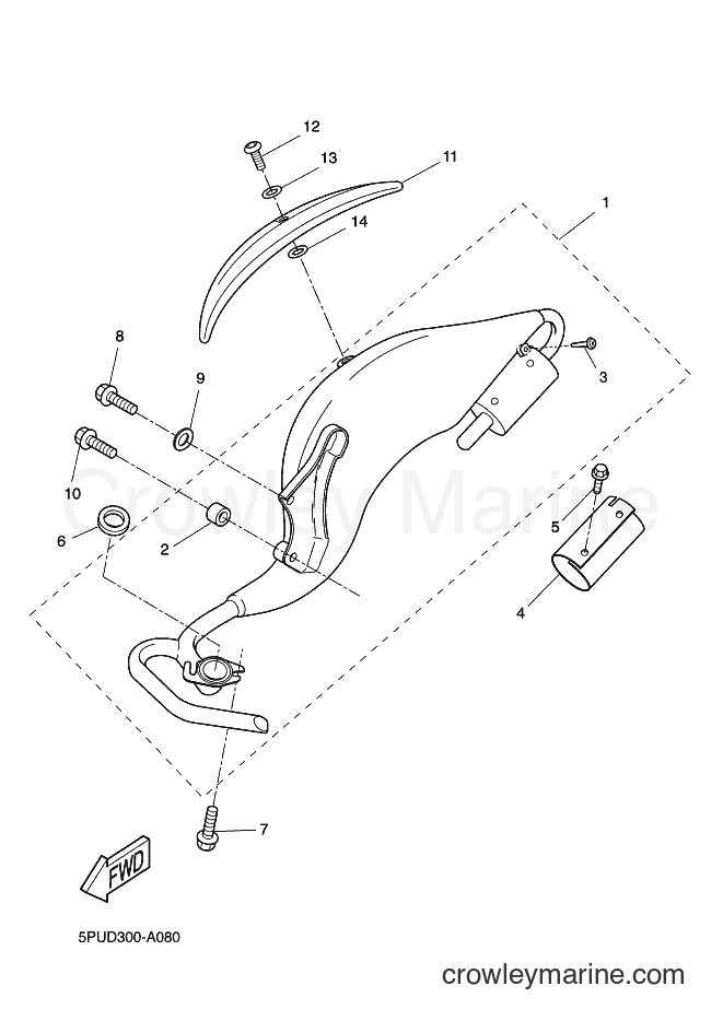2002 Scooter YQ50L - YQ50L (5PUD) [030] - EXHAUST