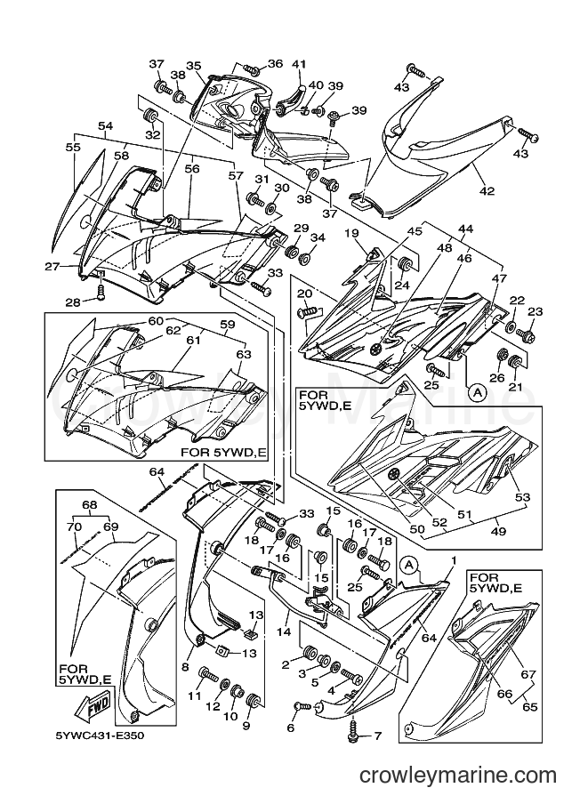 Yamaha Motors JC-110ED (5YWD) [010] - LEG SHIELD