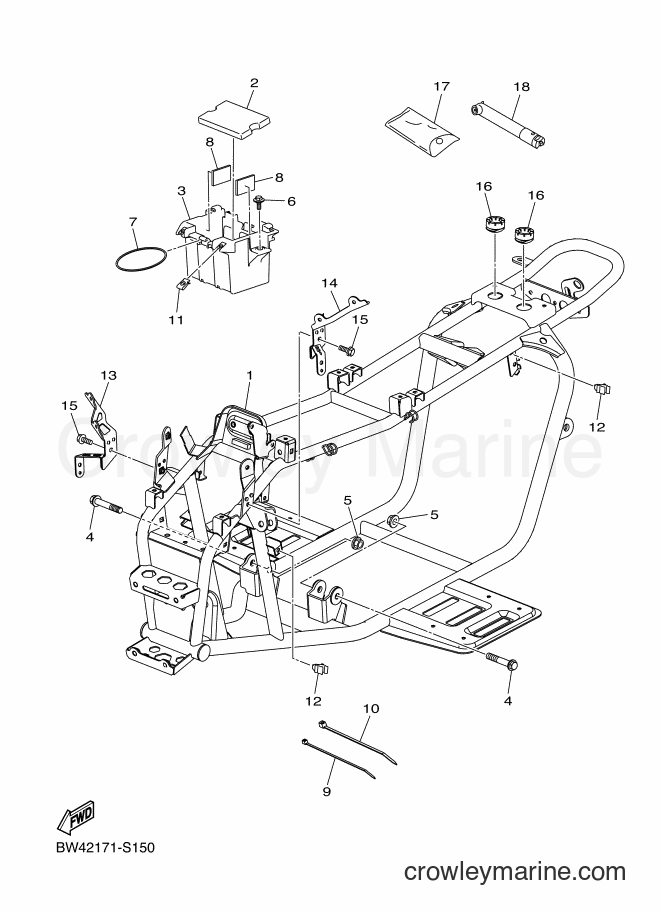 Yamaha Motors YFZ50 (BW42) [010] - FRAME