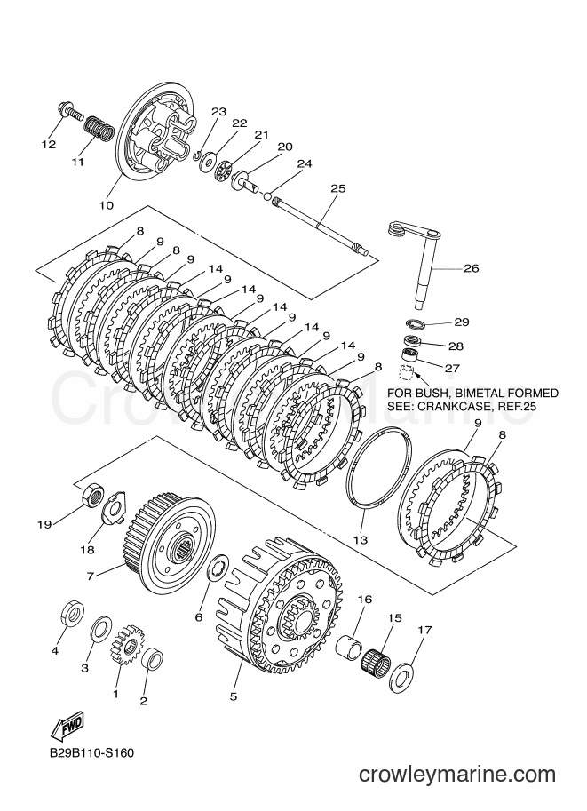 2017 Dirt Bike YZ250FX - YZ250FX (B29D) [010] - CLUTCH