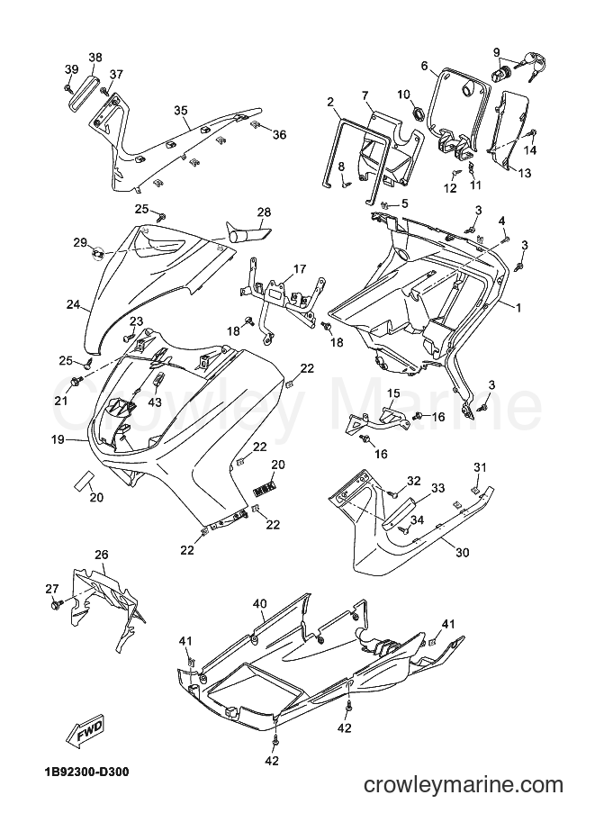 2006 Scooter YP125R - YP125R (1B92) [030] - LEG SHIELD