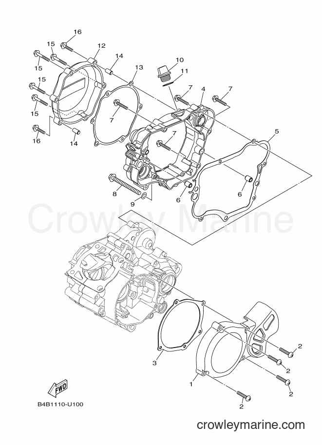 2019 Dirt Bike YZ85 - YZ85 (B4B3) [010] - CRANKCASE COVER