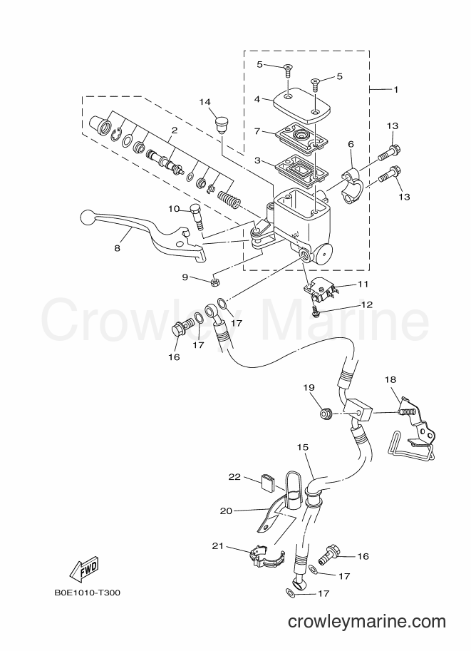 2018 Sport Bike YZF-R25 - YZF-R25 (B0E1) [010] - FRONT MASTER CYLINDER