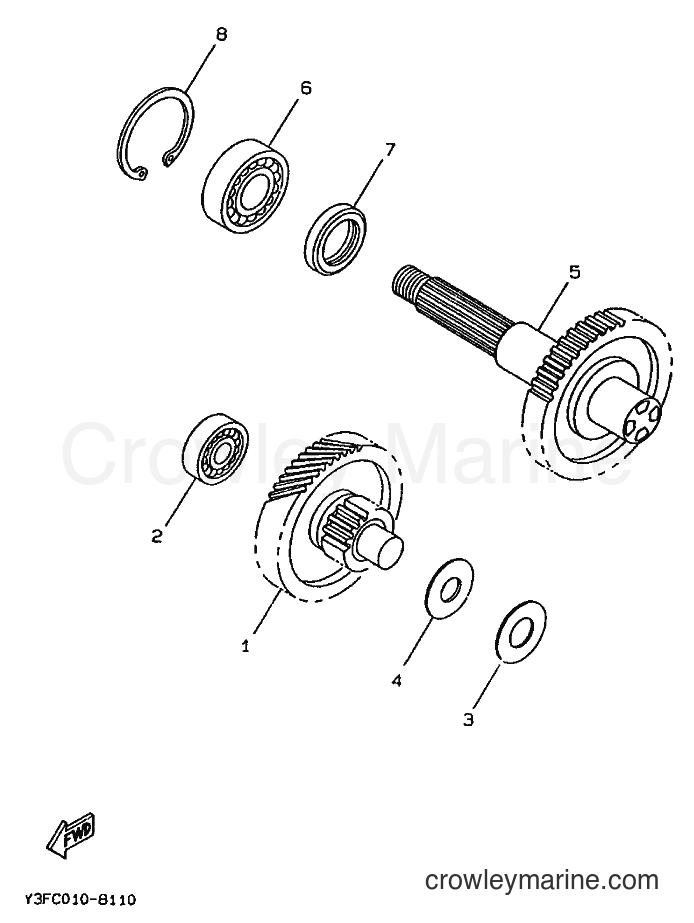1994 Scooter CW50 - CW50 (3WV4) [999] - TRANSMISSION