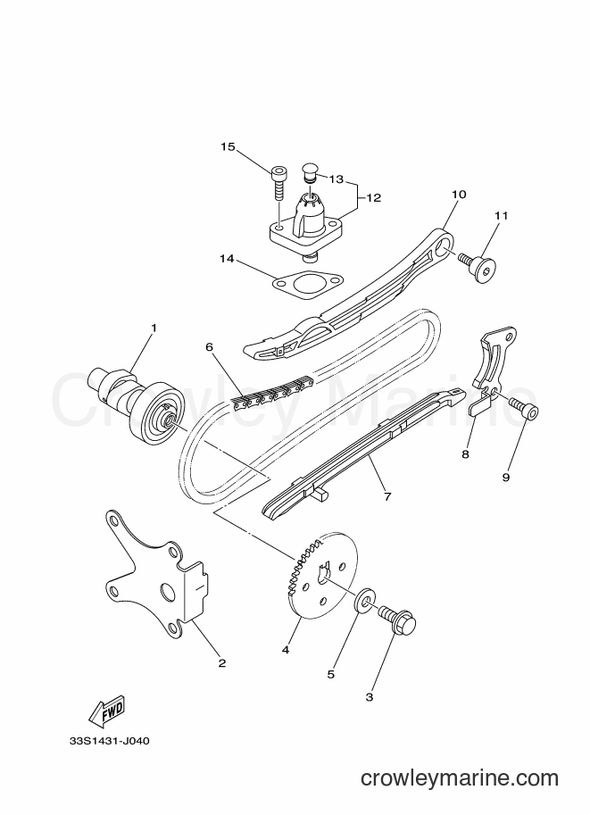 2011 Scooter AL125C - AL125C (44D2) [010] - CAMSHAFT & CHAIN
