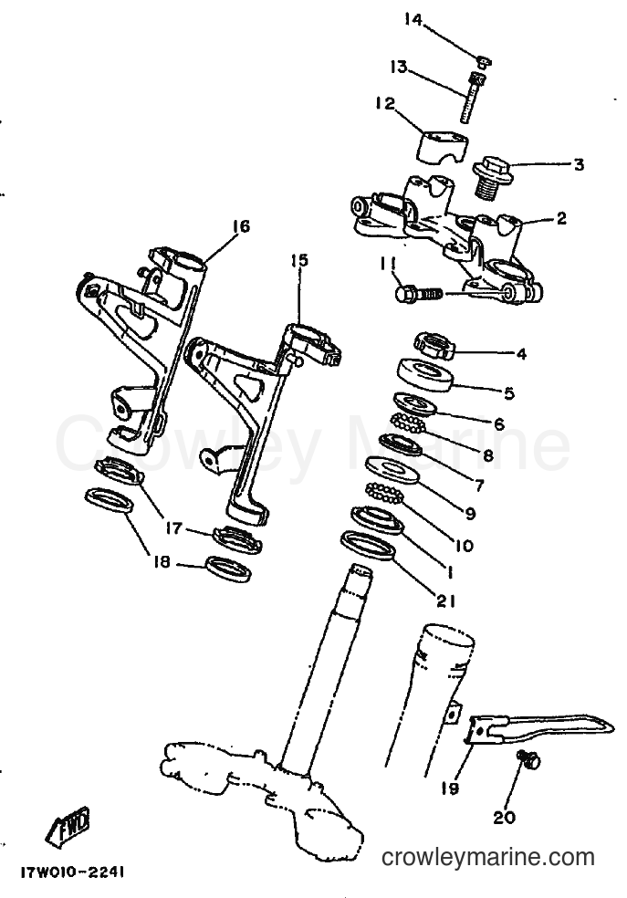 1993 Dirt Bike DT50LC - DT50LC (3BK9) [010] - STEERING