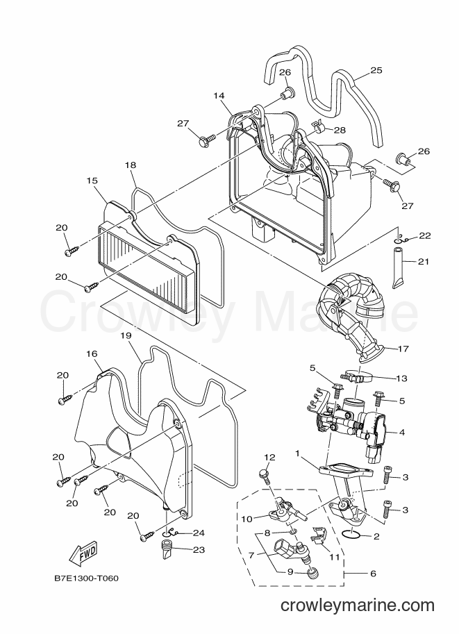 2018 Scooter T115FL-5C - T115FL-5C (B7E1) [010] - INTAKE