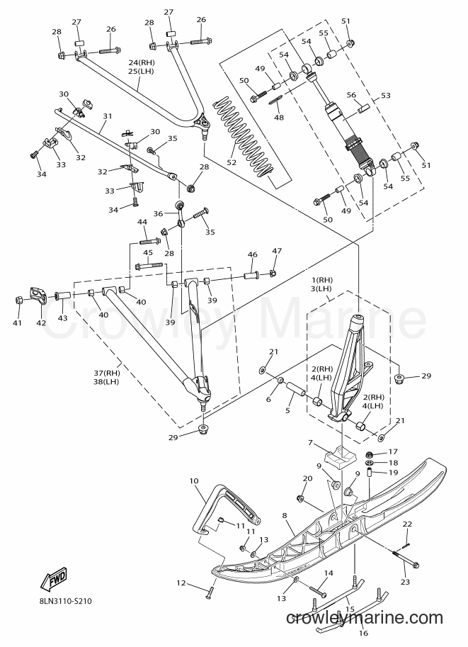 Yamaha Motors SRV10SD46 (8LN3) [010] - SKI
