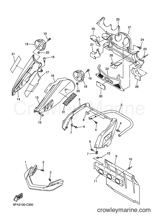 Yamaha Motors RX10RS (8EW3) [020] - BUMPER